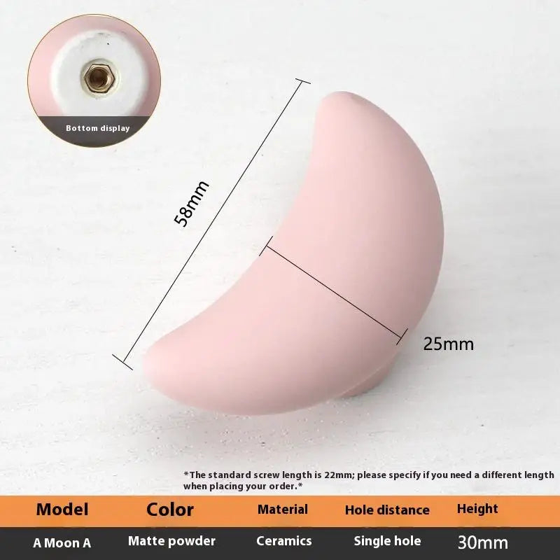 Nordic Ceramic Macaron Kids Cabinet Knobs & Drawer Handles