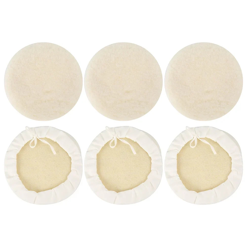 7 Inch Wool Buffing & Polishing Pads for Car, Glass & More