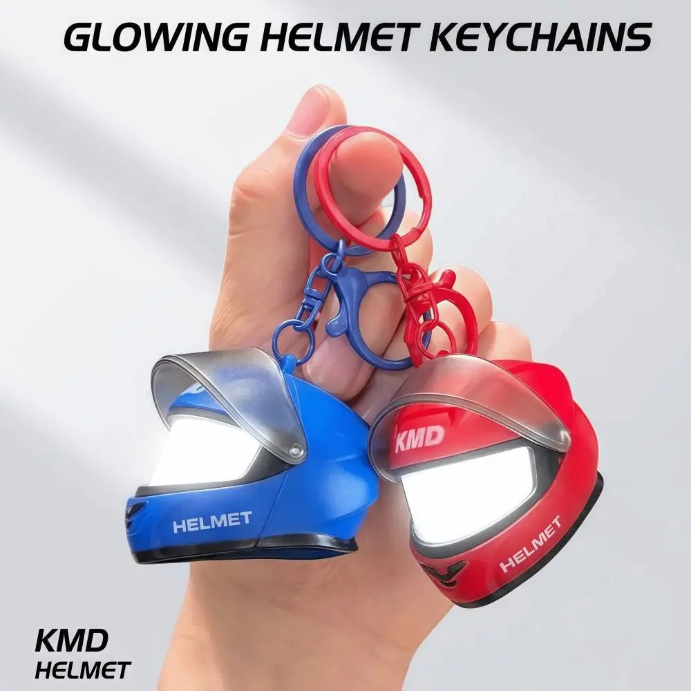 Light-Up Helmet Keychain – Mini LED Cartoon Bag Charm