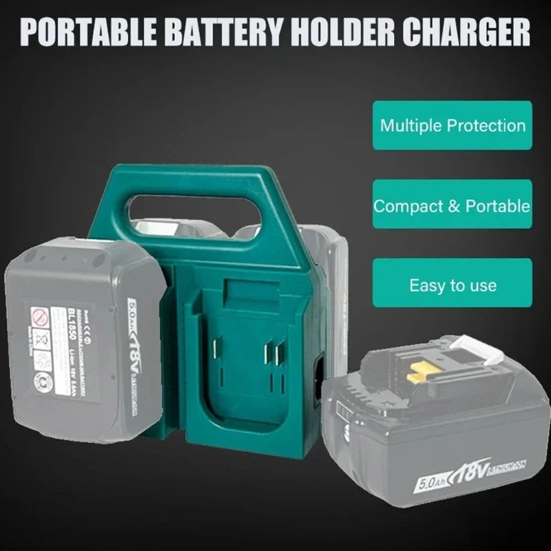 4-Slot Fast Charger Rack for 18V 21V Lithium Batteries BL1830