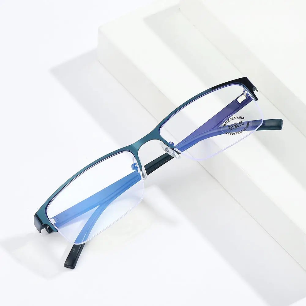 KLASSNUM Men Square Frame Myopia Glasses | -1.00 to -6.00