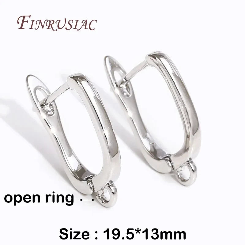 18K Gold Plated Zircon Earring Hooks – DIY Copper Earwires