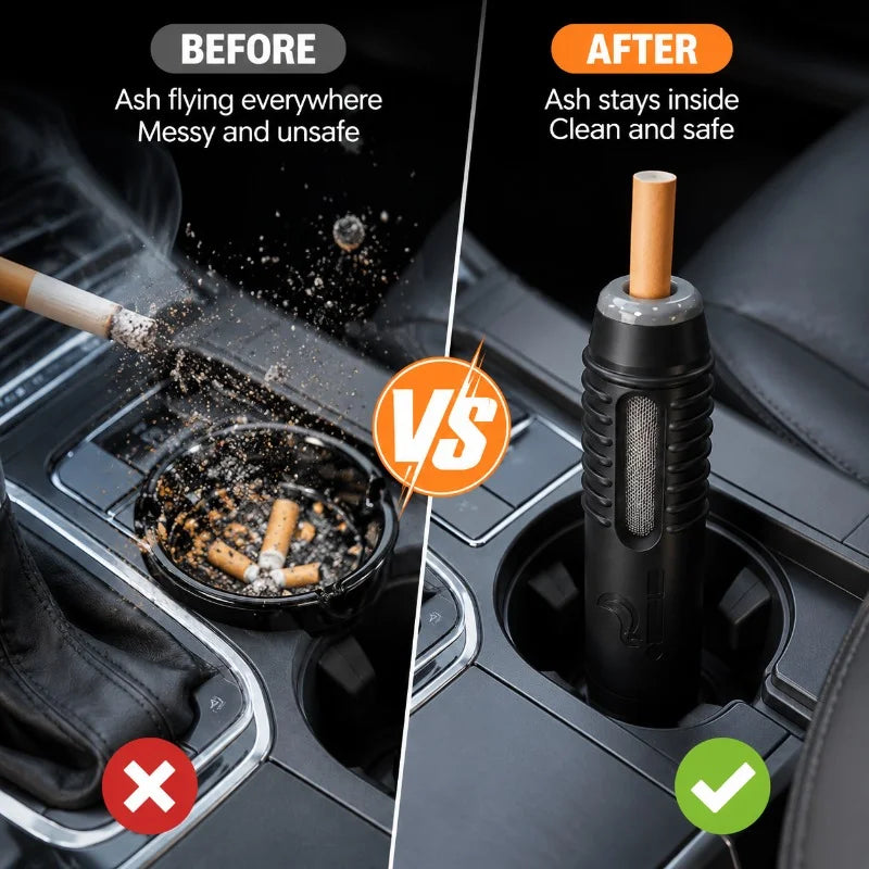 Nixie Portable Windproof Pocket Ashtray – Car & Outdoor Use