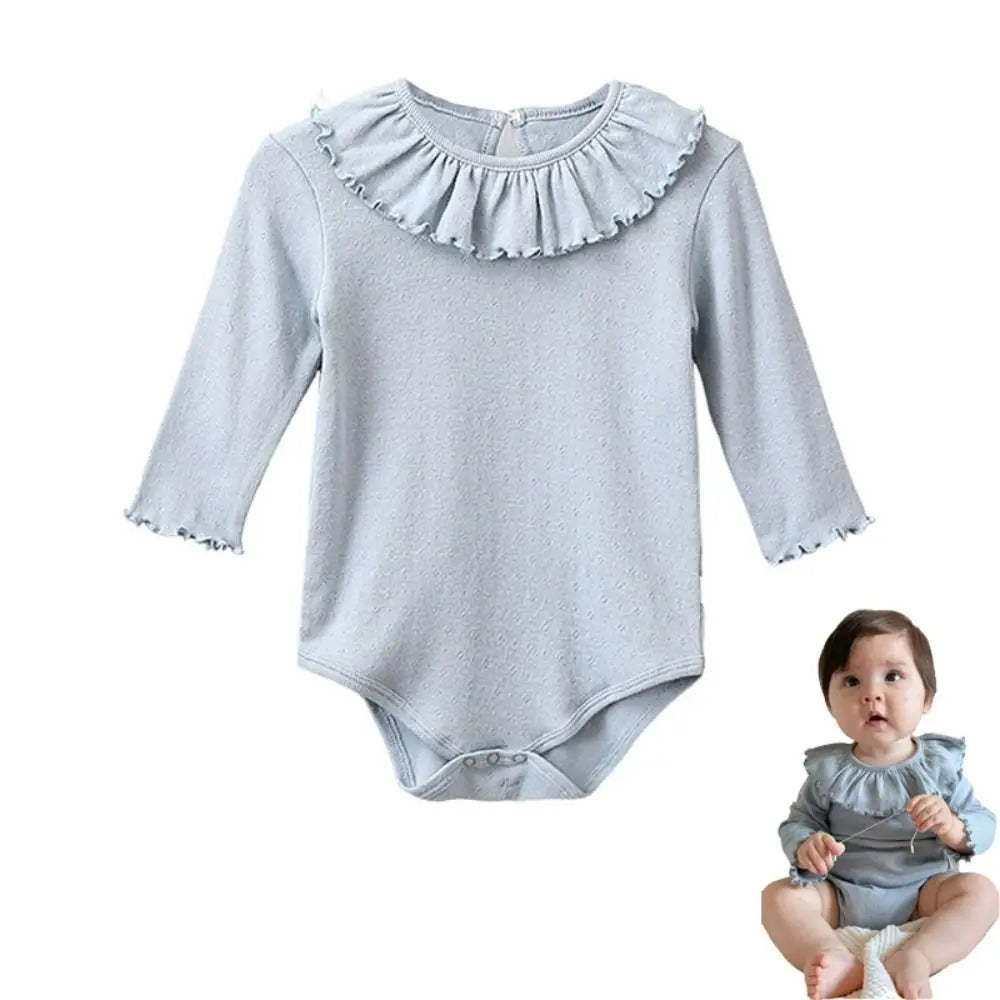 Pure Cotton Baby Girl Bodysuit – Seamless Breathable Summer