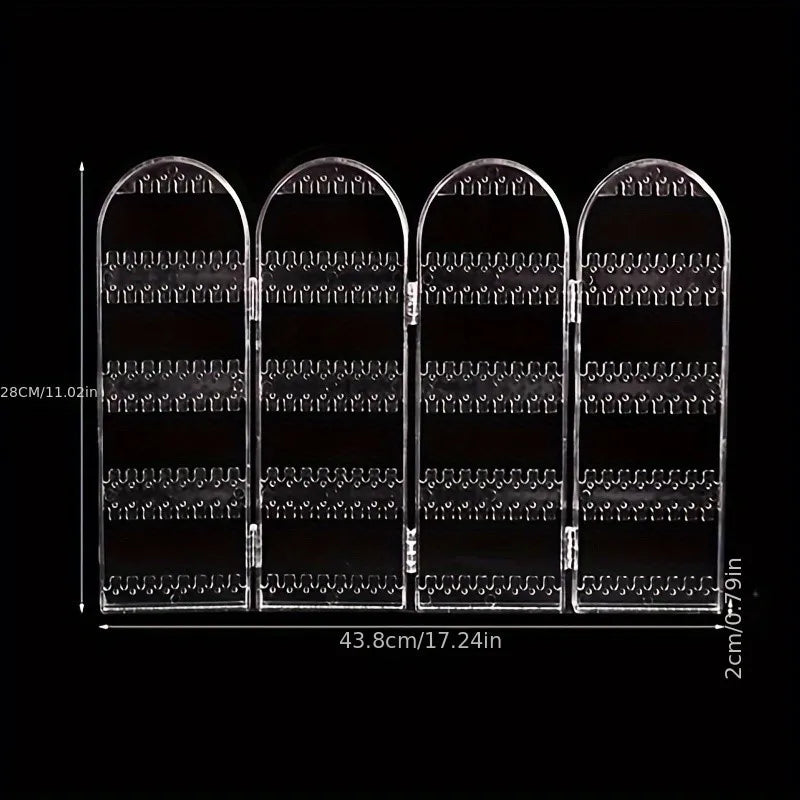 240-Slot Clear Earring Organizer – Jewelry Display Stand