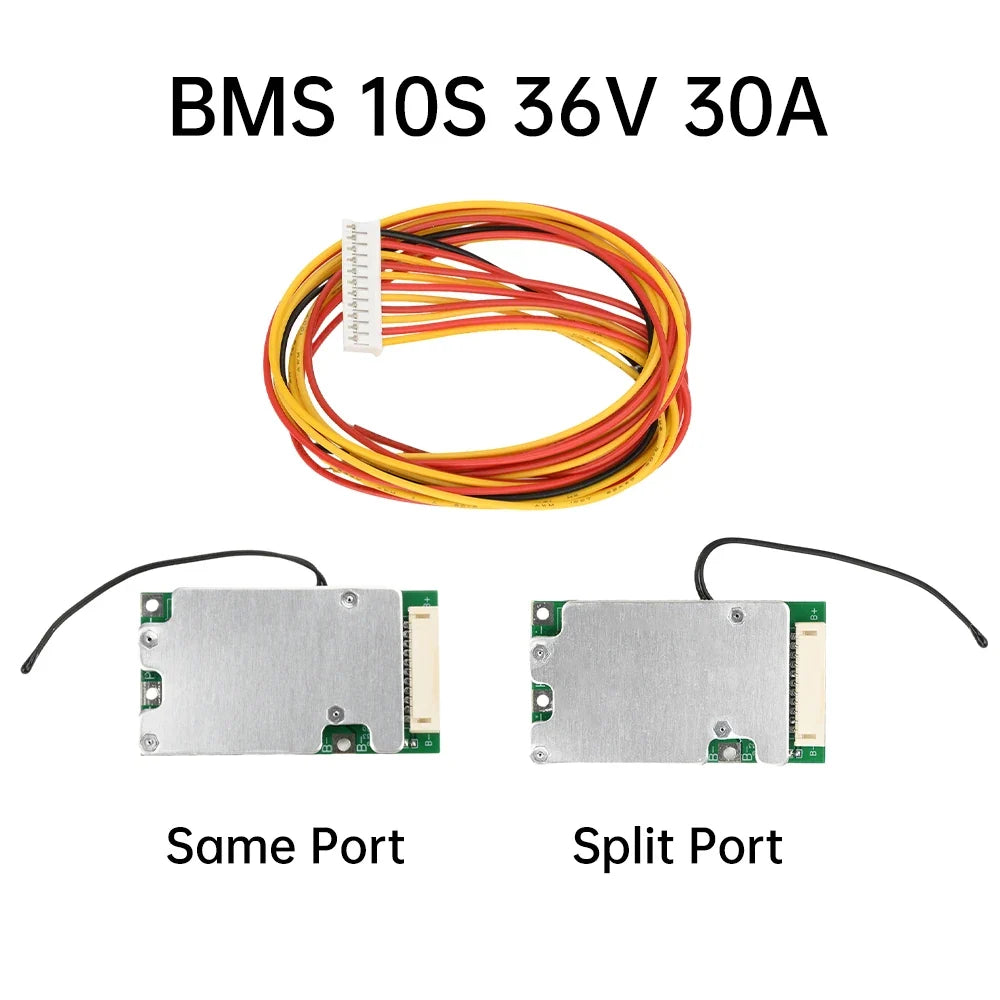 BMS 10S 36V 30A Li-Ion Battery Management Board with Balancing