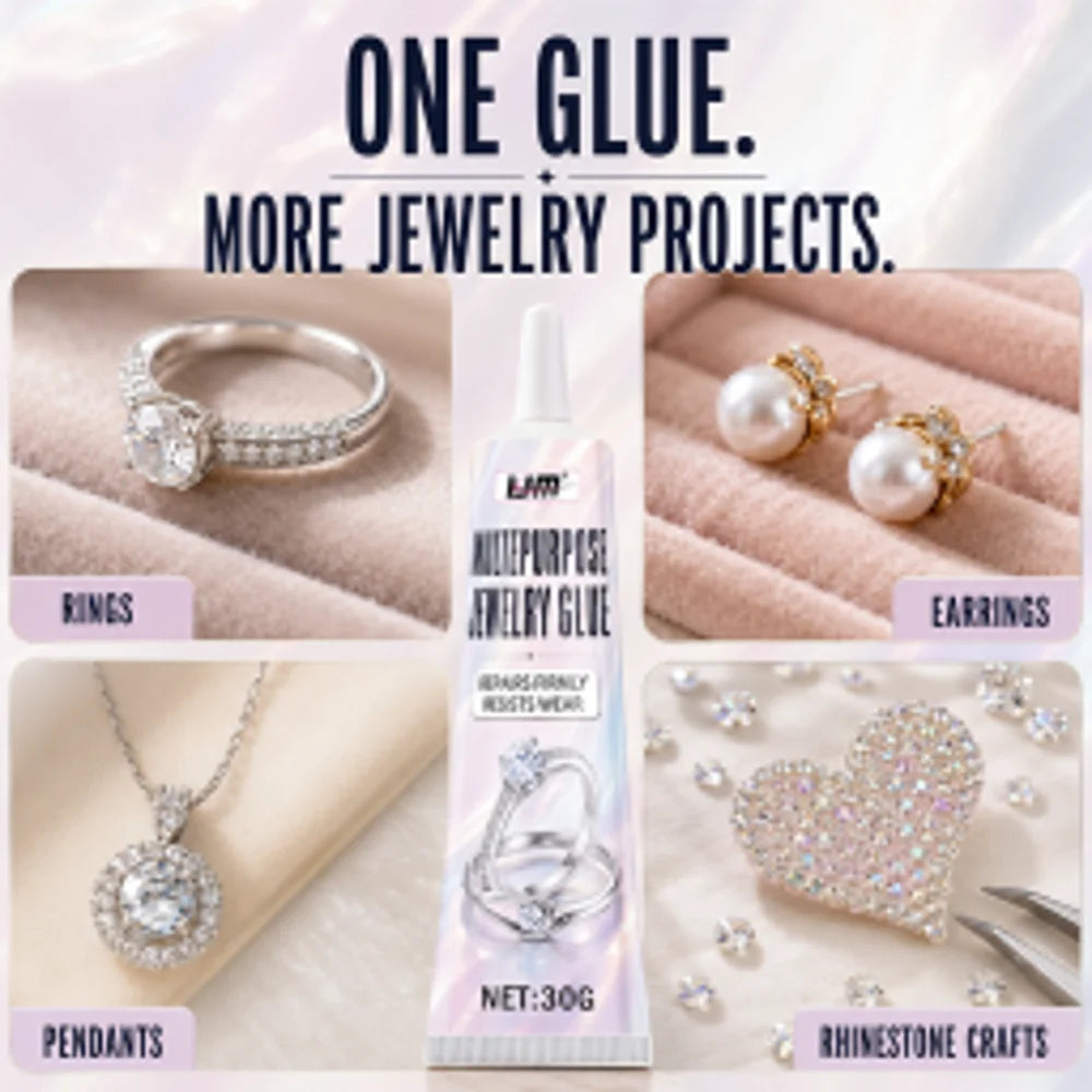 Clear Rhinestone Glue – Transparent Craft Adhesive for Fabric