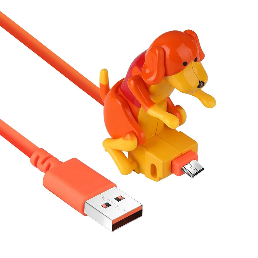Funny Dog USB Charging Cable – Micro USB, Type-C & Lightning