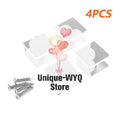 4PCS Square Aluminum Glass Clamps Shelf Clip Bracket 5–12mm