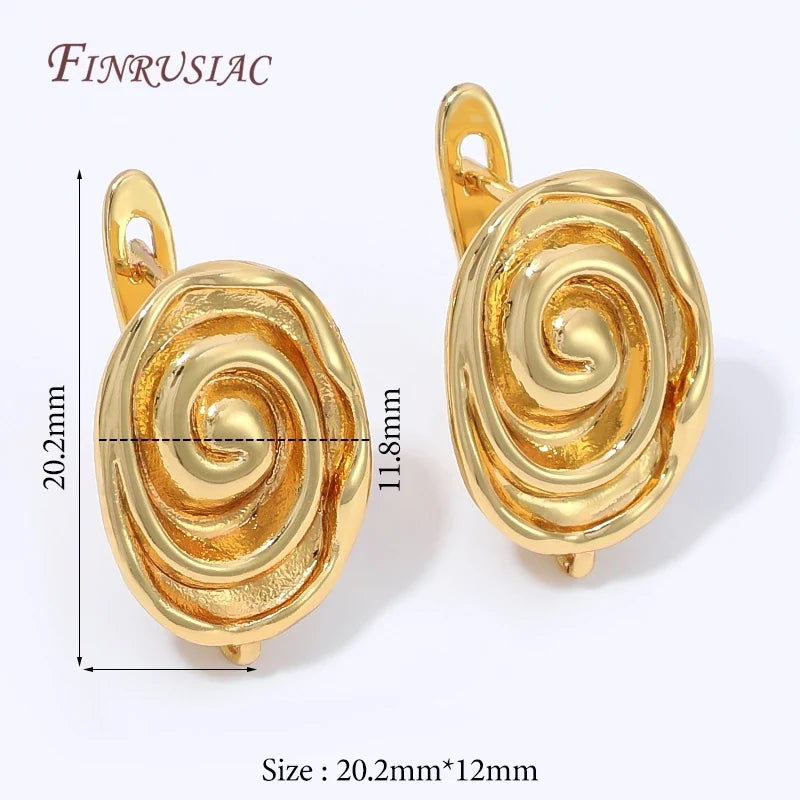 18K Gold Plated Water Drop Huggie Earring Clasp – Pearl Post