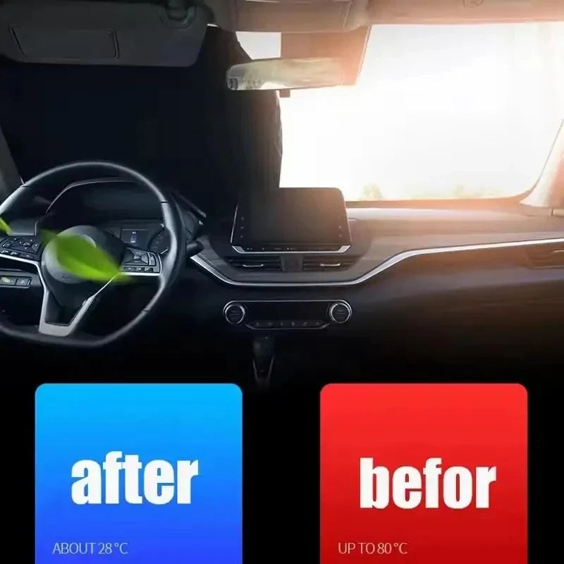 Car Front Windshield Sunshade – UV & Heat Blocking Cover