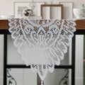 Retro Lace Table Runner with Tassels – Wedding & Dining Décor