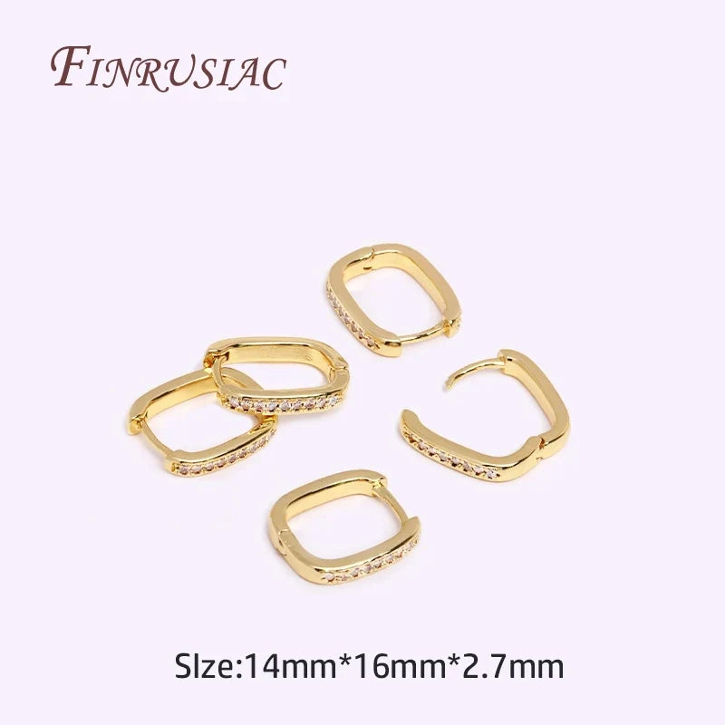 Sunflower Earring Hooks 18K Gold Plated DIY Jewelry Findings