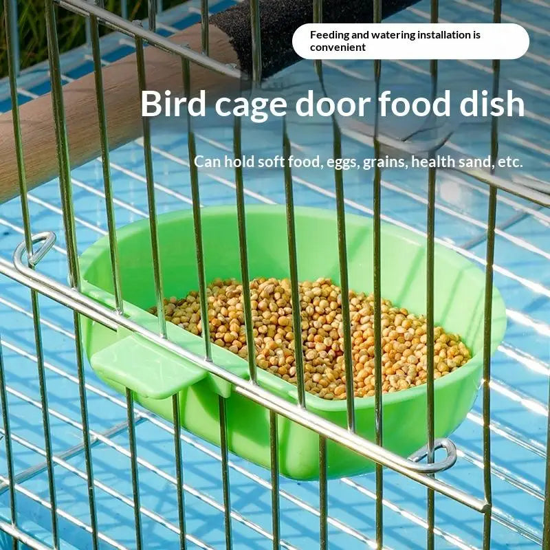 Parrot Bird Feeder Hanging Bowl – Food & Water Dispenser