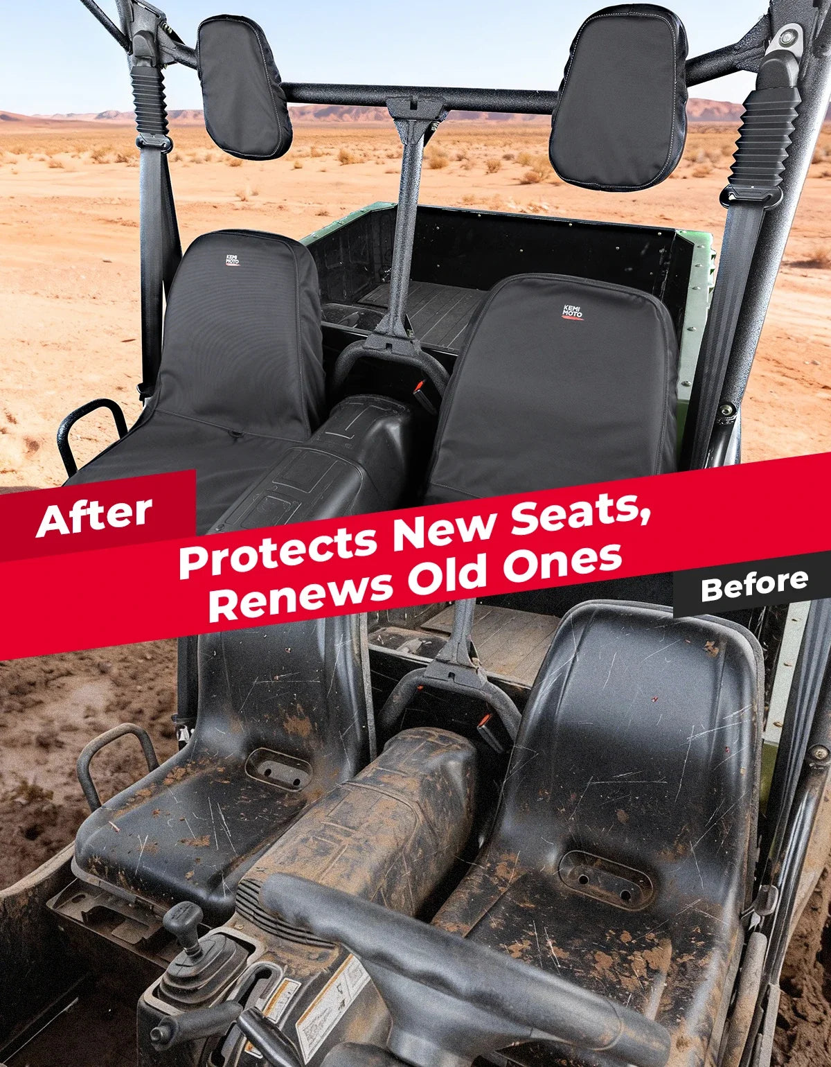 UTV Seat Cover for Hisun Axis Massimo Coleman 500 700 | 1680D