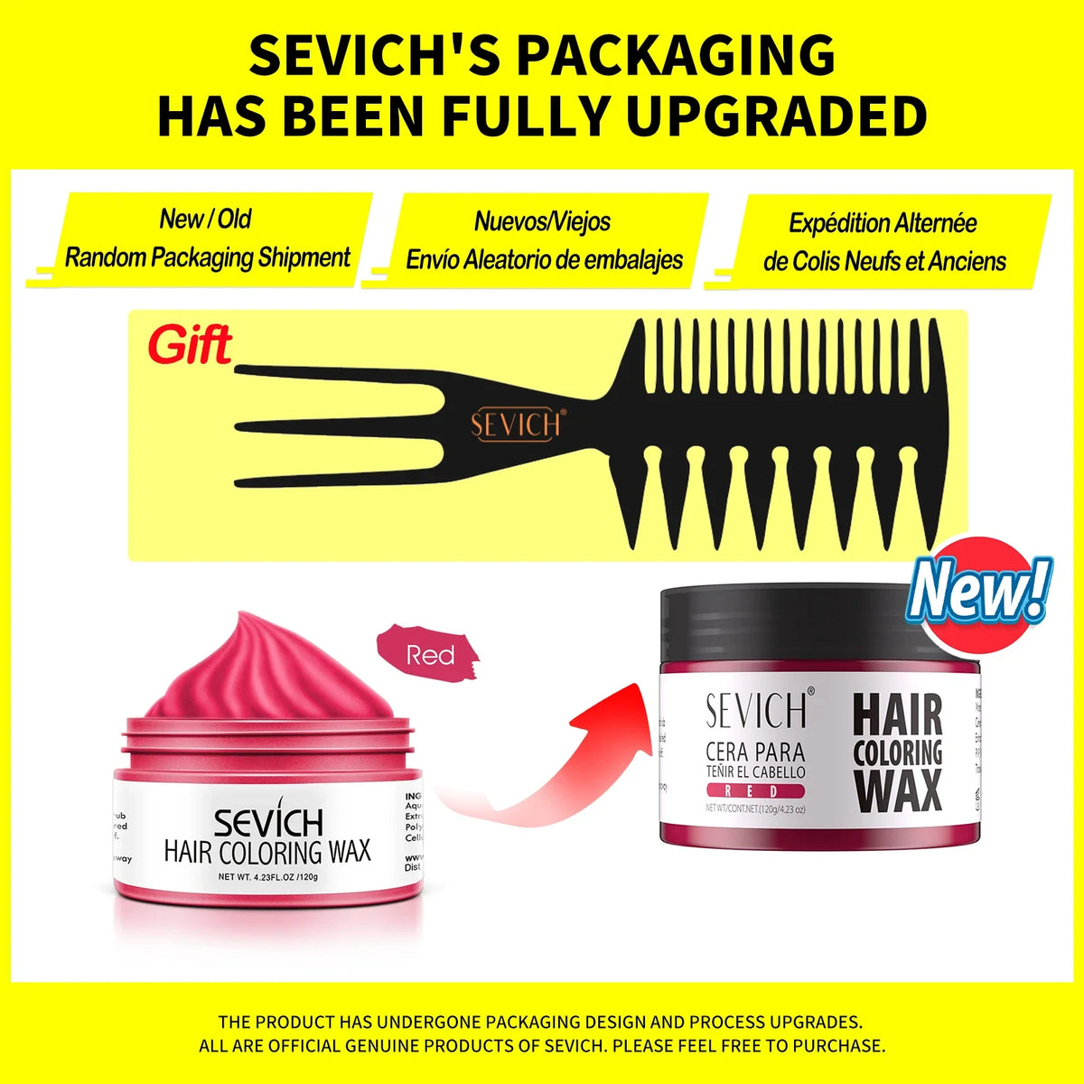 SEVICH Temporary Hair Colour Wax – Hair, Beard & Brow Dye
