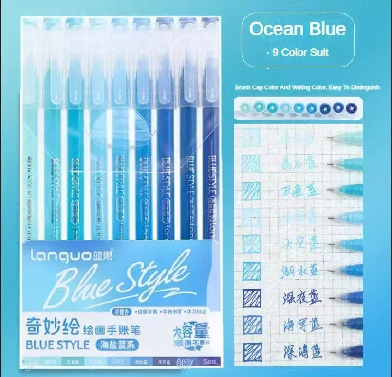 Glitter Gel Pen Set 162 Colors – 0.5mm & 1.0mm Art Pens