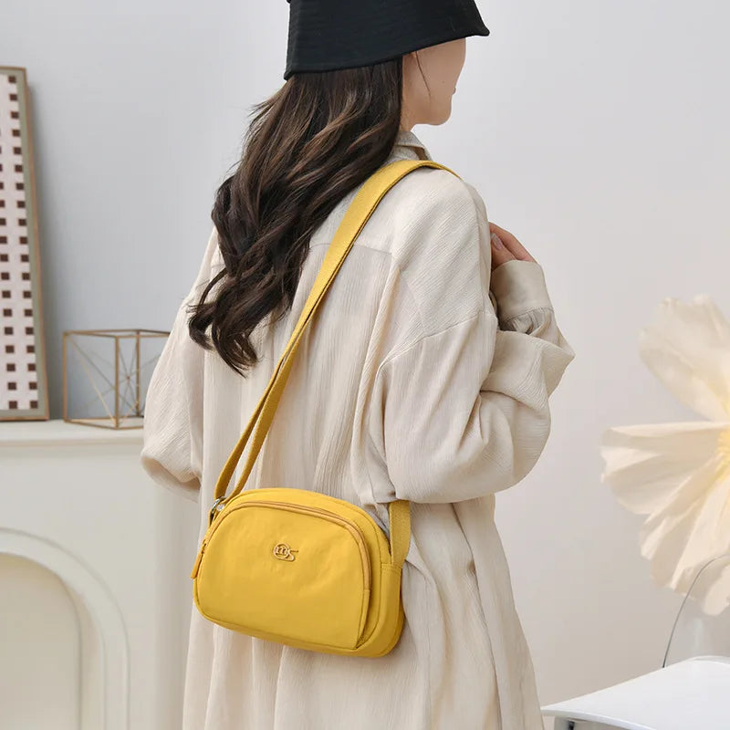 Nixie Large Nylon Crossbody Shoulder Bag – Lightweight Unisex