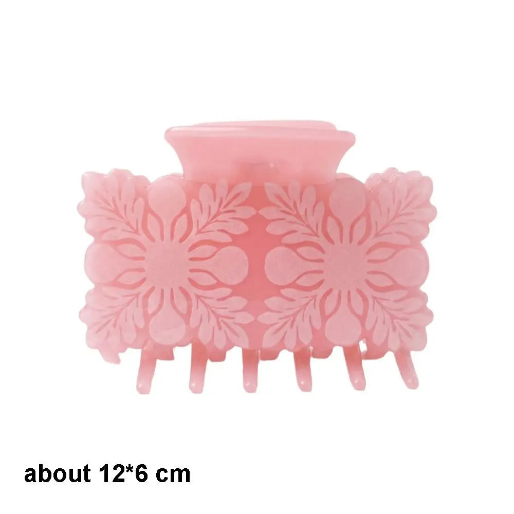 Tropical Hawaiian Floral Hair Claw Clip – Summer Style