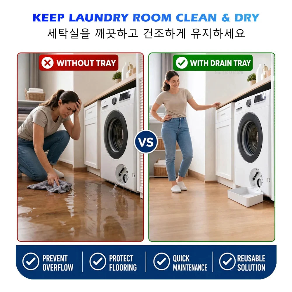 Washing Machine Drain Pan & Water Catcher Tray – Front Load