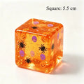 Halloween Squishy Ice Cube Fidget Toy – Pumpkin & Spider