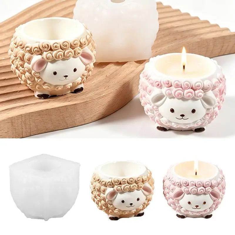 Sheep Silicone Candle Mold – Reusable DIY Craft Mould