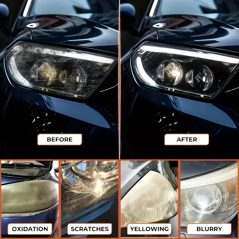 Car Headlight Restoration Kit – Polishing & Oxidation Cleaner