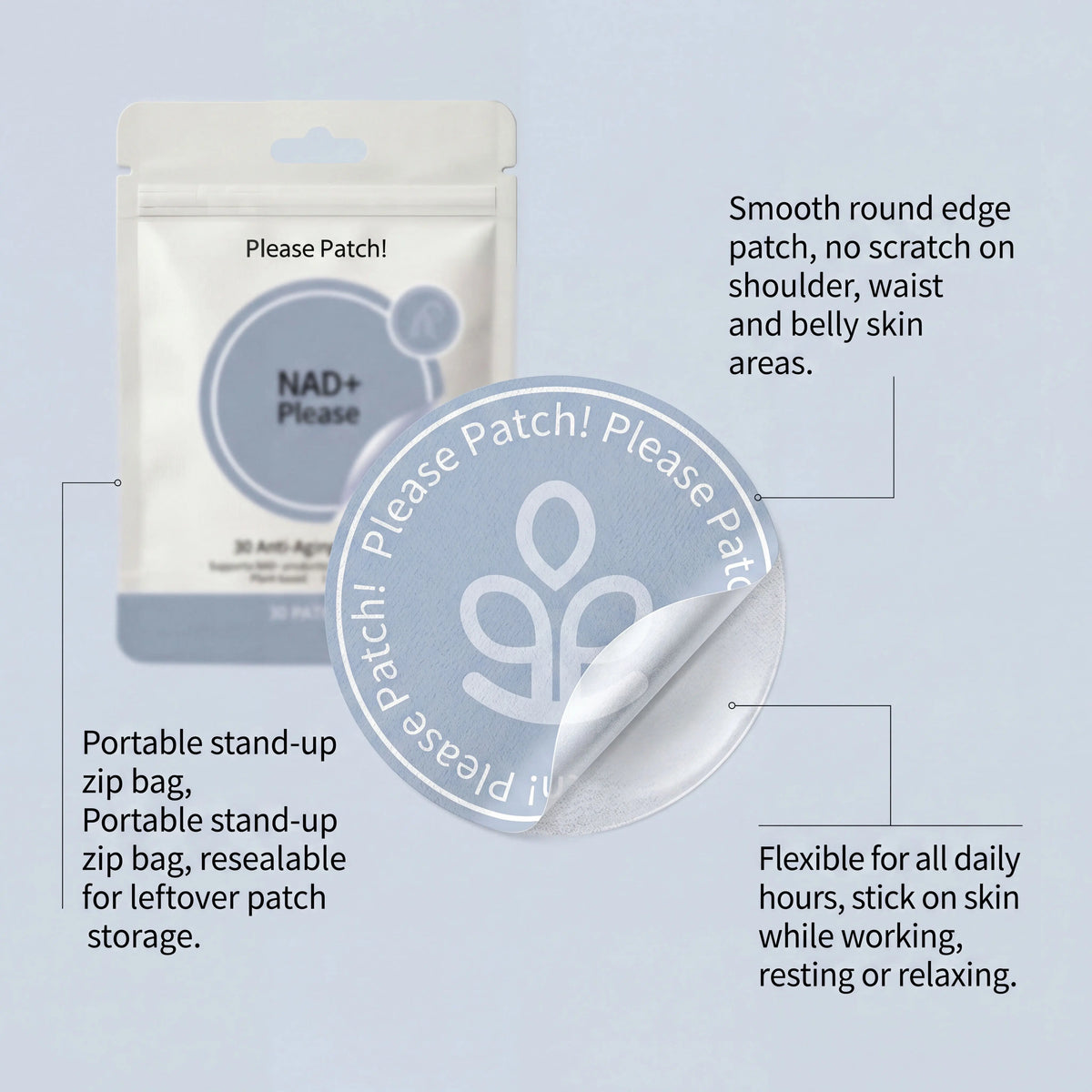 NAD+ Skin Patches – Moisturizing & Nourishing Body Care