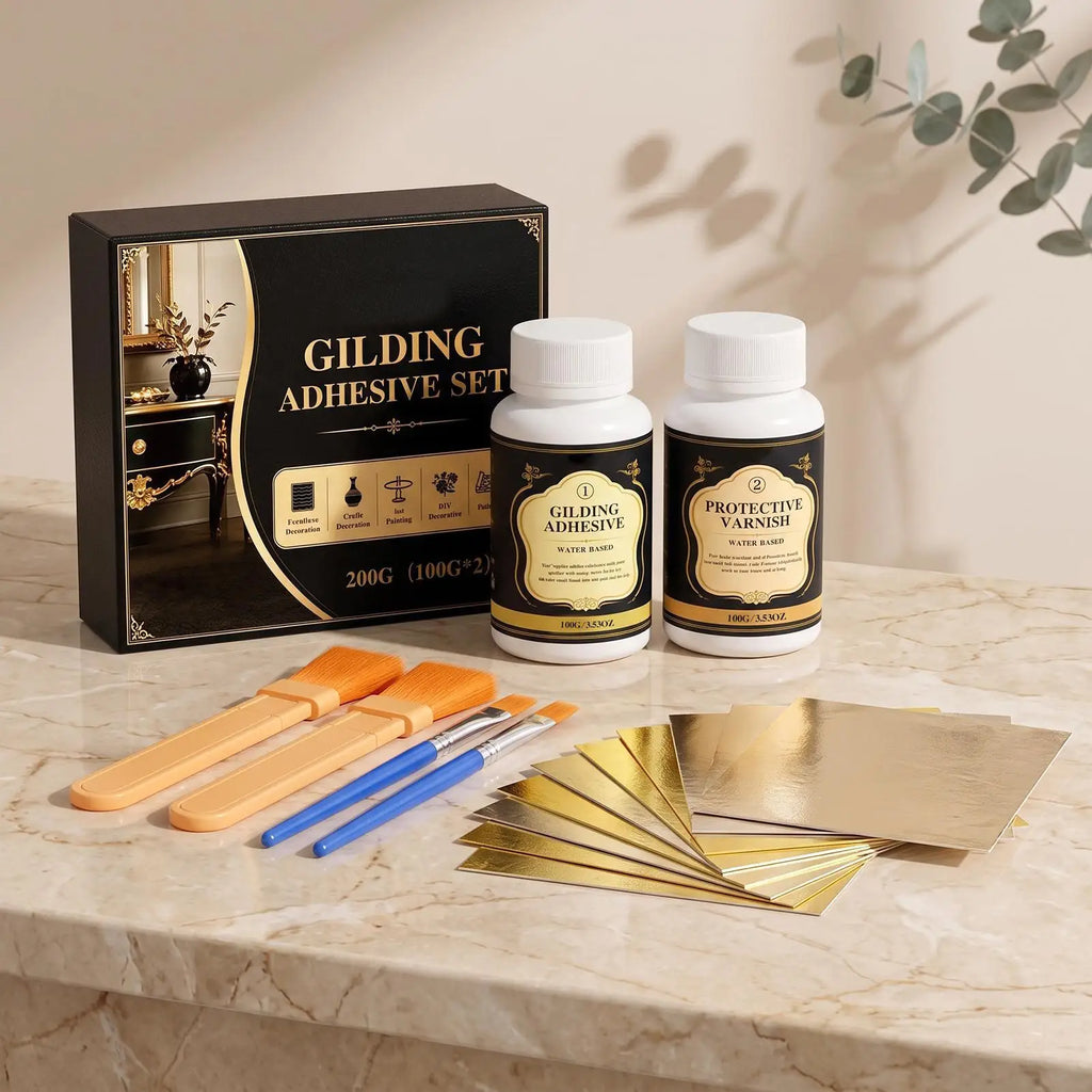 Water-Based Gold Leaf Gilding Adhesive Kit – DIY Crafts