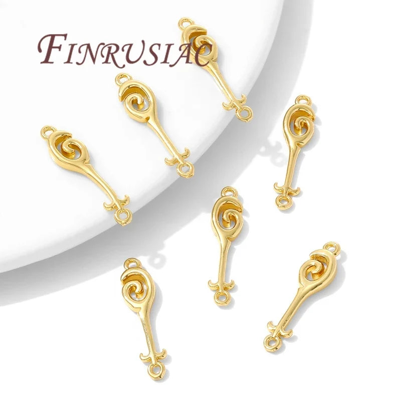 18K Gold Plated Pendant Charms & Connectors – DIY Jewelry