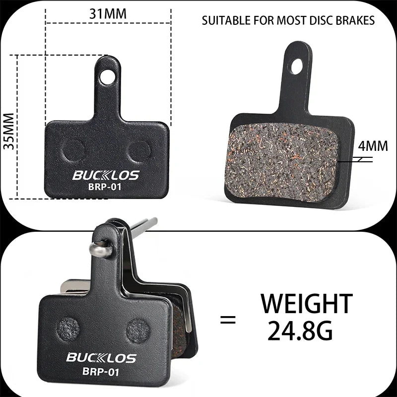 BUCKLOS MTB Hydraulic Disc Brake Pads – B01S Semi-Metal