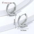 18K Gold Plated Huggie Hoop Earring Findings – Zirconia DIY