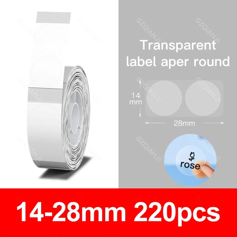 Niimbot Thermal Label Rolls – Clear & White for D11 D110 D101