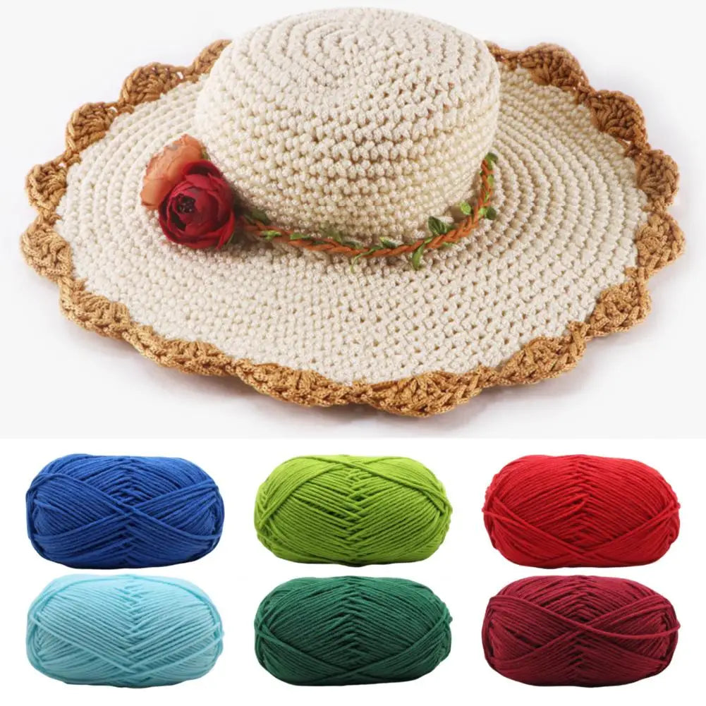 4-Ply Milk Cotton Yarn – Ultra Soft Crochet & Knitting Wool