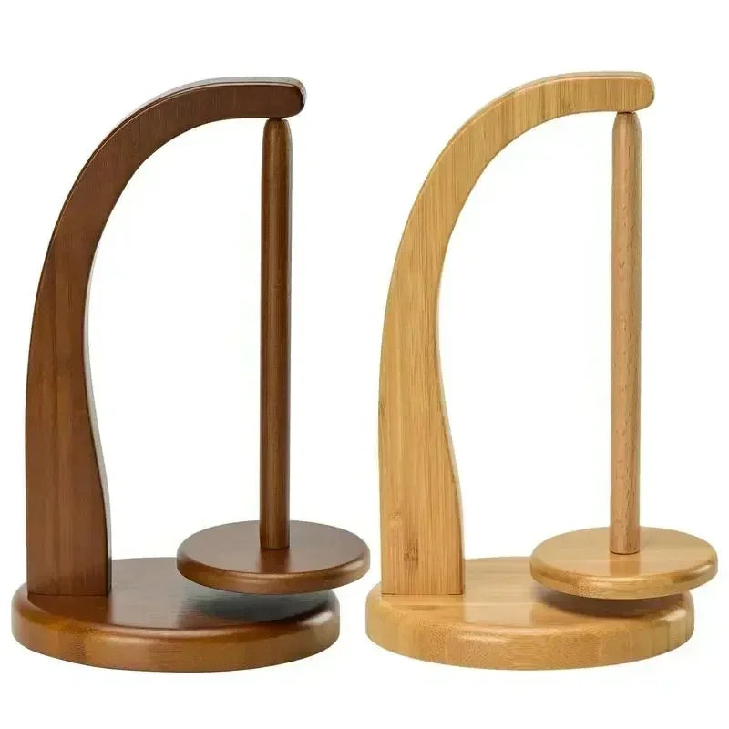 360° Magnetic Wooden Yarn Holder – Knitting & Crochet Tool