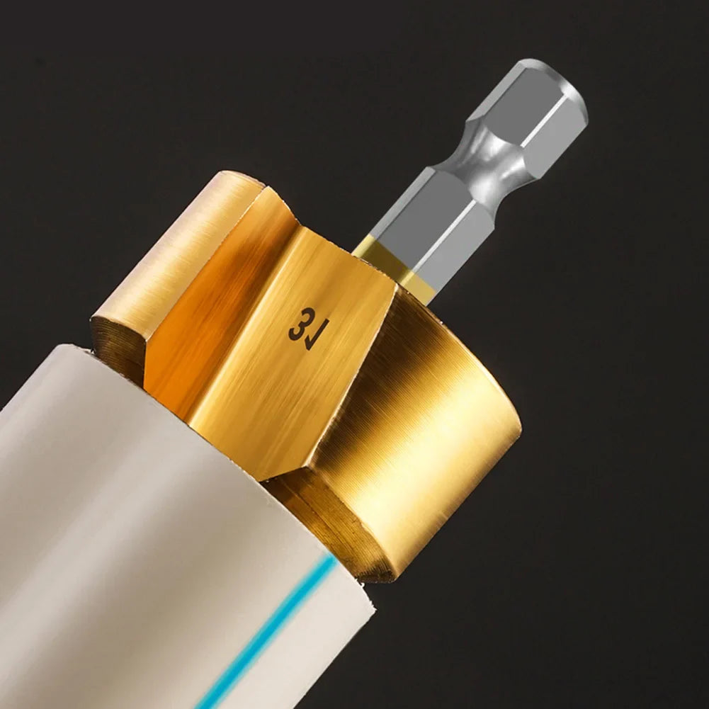 4-Piece PVC PPR Pipe Threader Set | Internal Thread Drill Bits