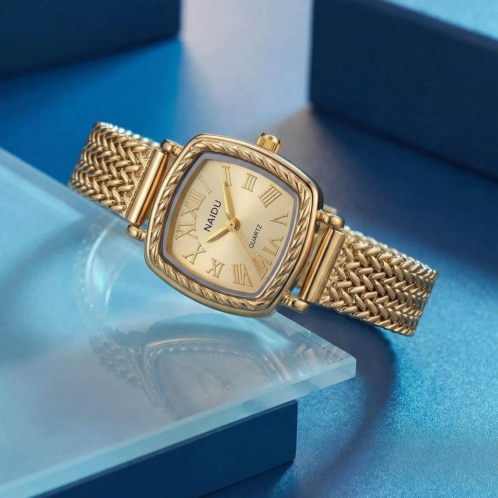 Gold Bohemian Retro Women's Quartz Watch | Roman Numeral