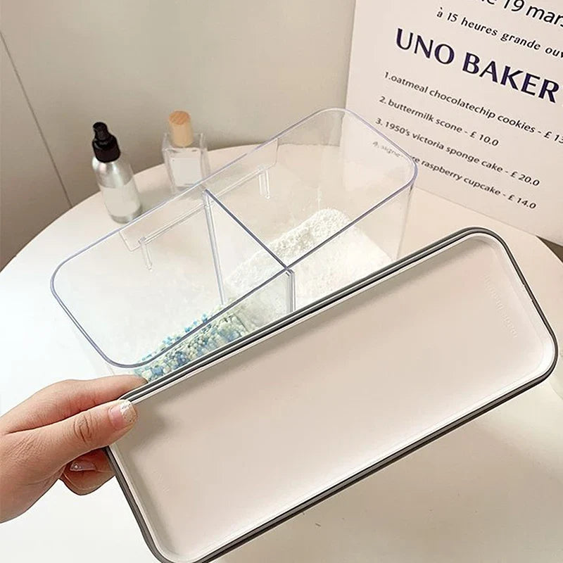 Wall-Mounted Transparent Storage Jar for Laundry Beads & Powder