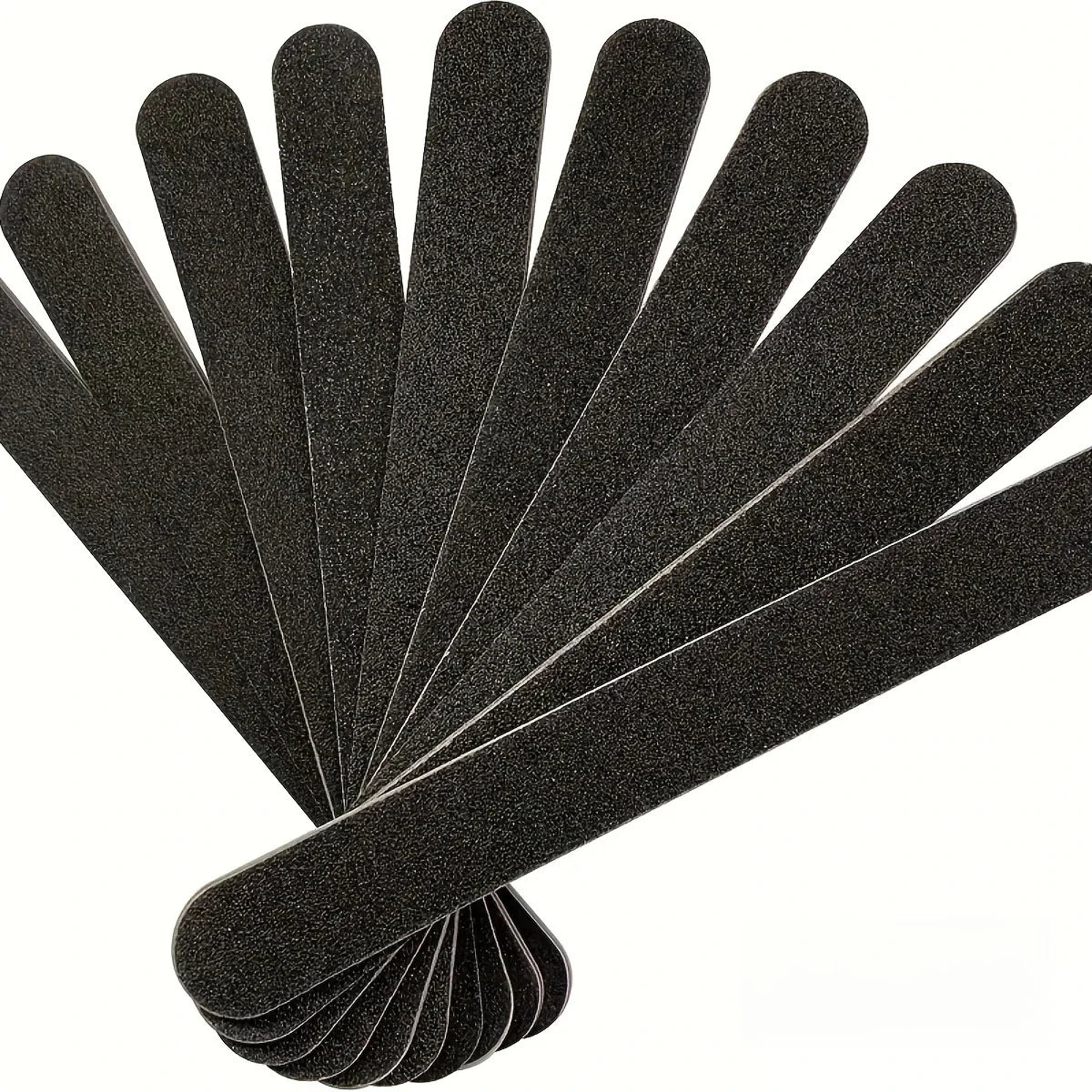 10Pcs Double-Sided Nail File 100/180 Grit Washable Buffer Set