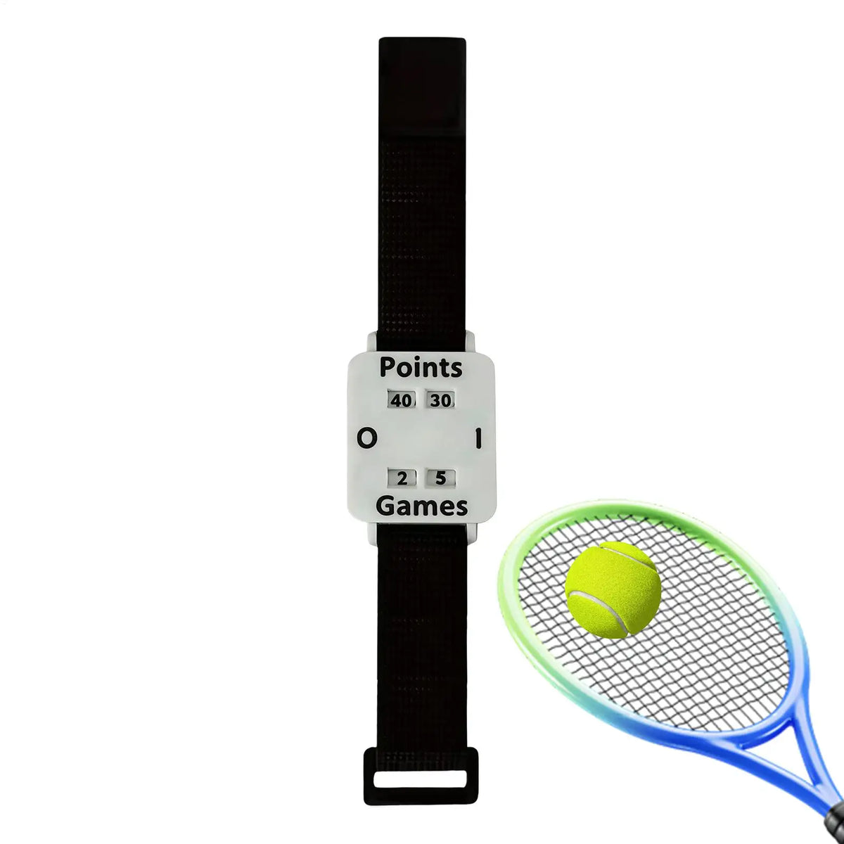 Tennis Score Keeper Wristband – Big Screen Adjustable Counter