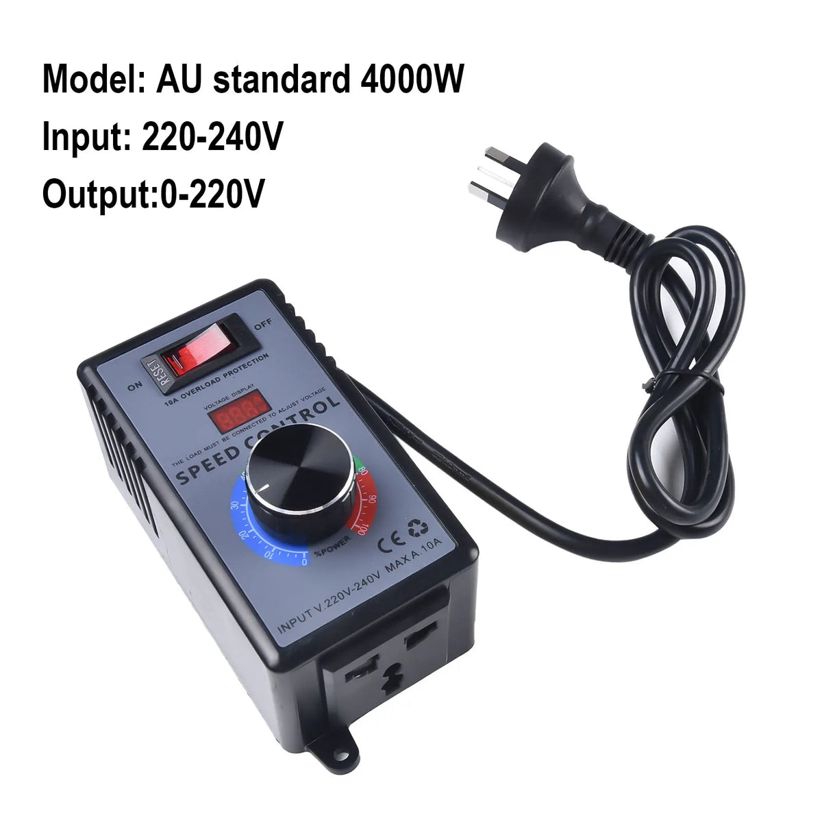 Stepless Speed Controller Switch – Angle Grinder, Fan & Drill