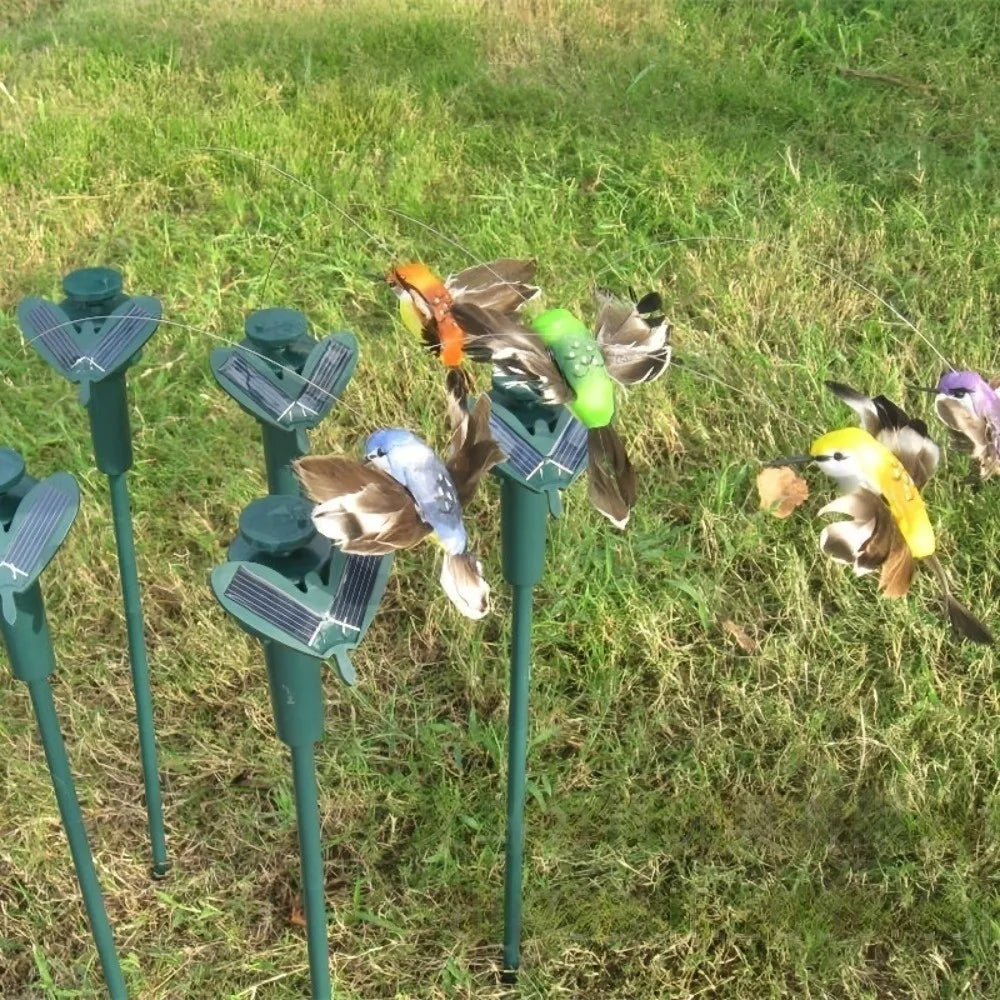 Solar Dancing Bird & Butterfly Garden Stake Ornament | Waterproof