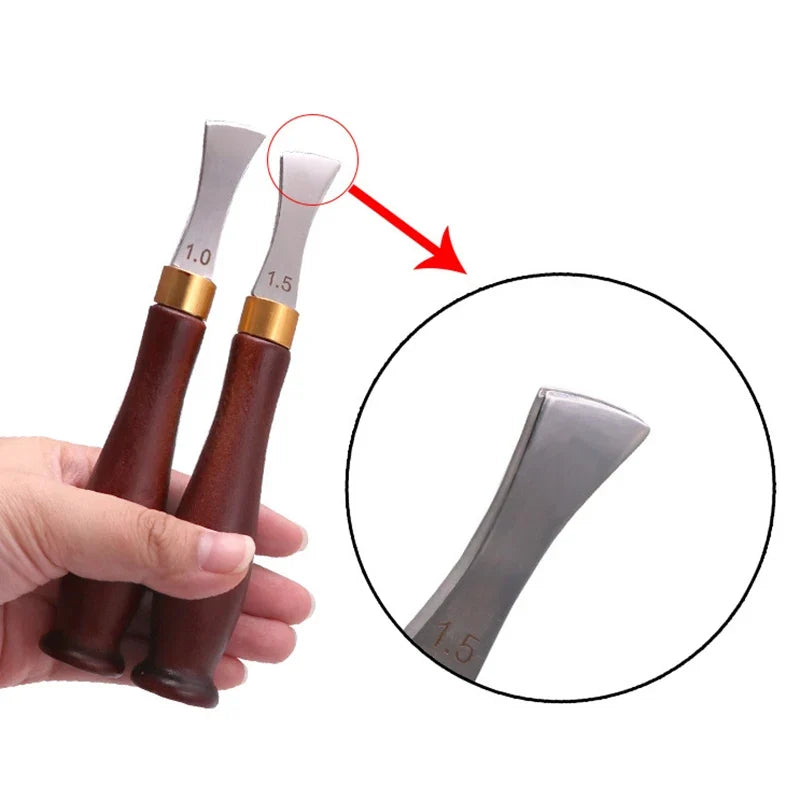 Leather Edge Creaser Tool – Stainless Steel Hot Press Liner