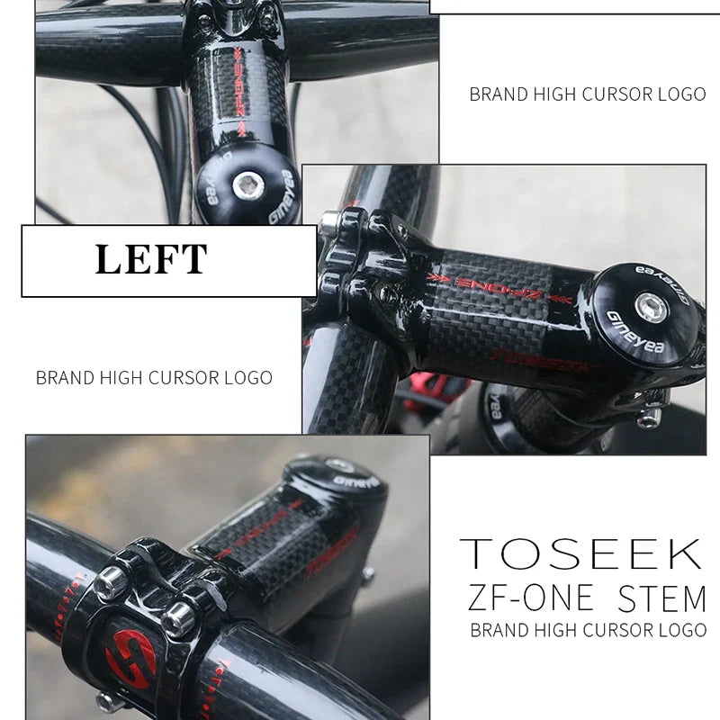 TOSEEK Carbon Alloy MTB Handlebar Stem 31.8mm Ultralight