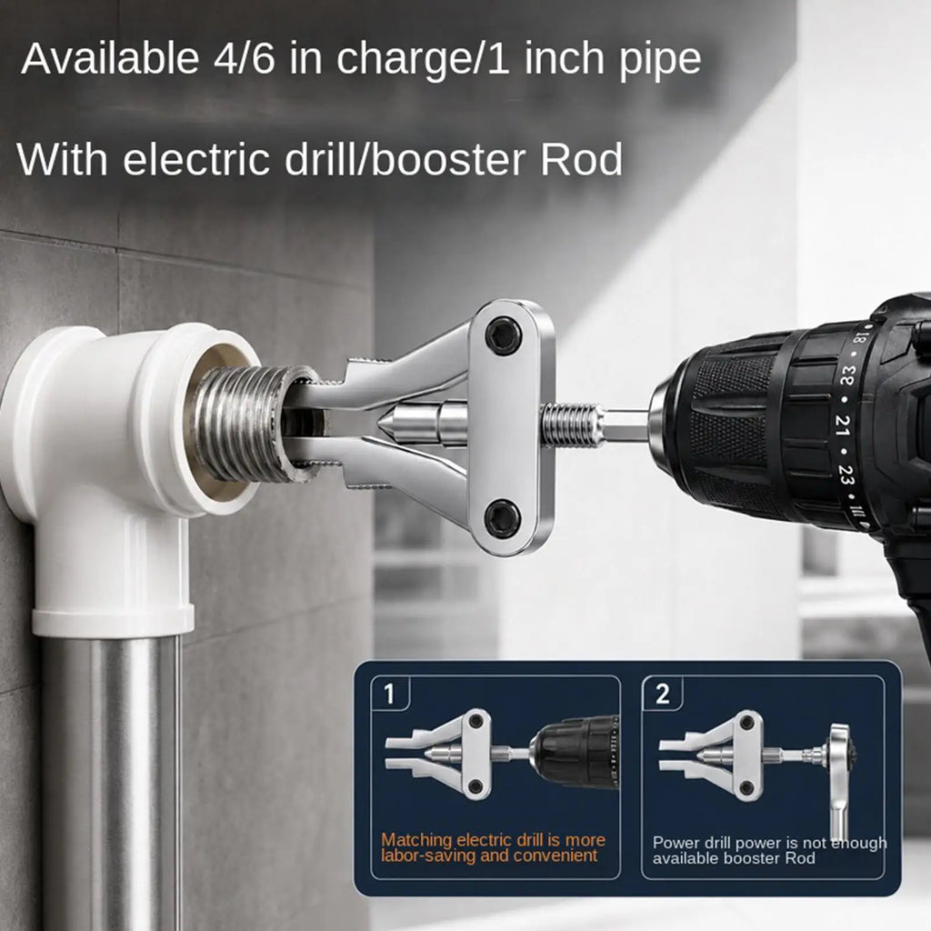 Faucet Angle Valve Thread Extractor | Hex Shank Pipe Repair Tool