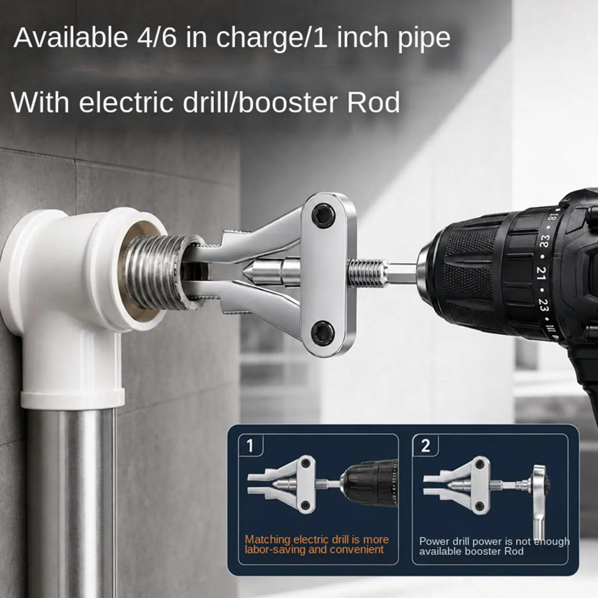 Faucet Angle Valve Thread Extractor | Hex Shank Pipe Repair Tool