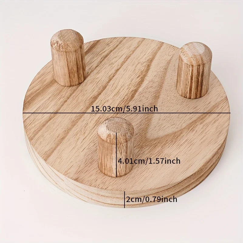 Wooden Display Stand – Plant Base & Bathroom Storage Tray