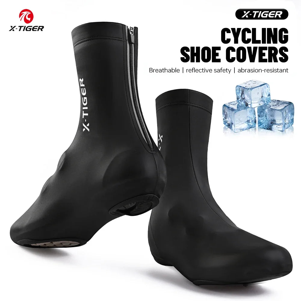 X-TIGER Summer Cycling Shoe Covers | Breathable Zipper Overshoes