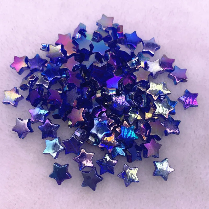 20pcs 11mm AB Star Acrylic Spacer Beads for DIY Jewelry Making