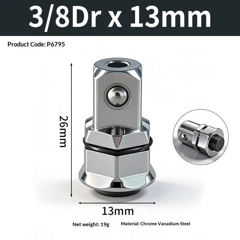 Hexagonal Socket Adapter Set – Quick-Release CR-V Steel
